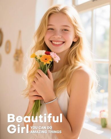 Beautiful Girl You Can Do Amazing Things – Inspirational Bracelet Birthday Christmas Gifts for Teen Girls in Kuwait