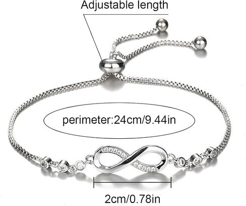 To My Bonus Daughter Bracelet Gift - Infinity Symbol Jewelry with Heartfelt Message Card - Meaningful Stepdaughter Birthday, Christmas, Graduation, or Wedding Gift from Stepmom or Dad in Saudi Arabia