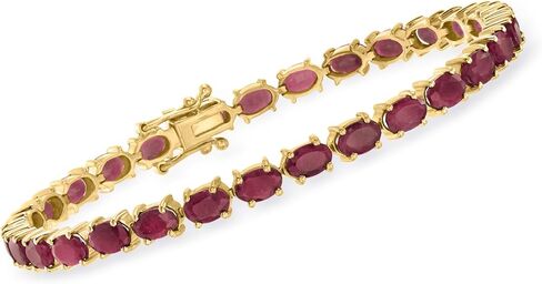 Ross-Simons 18.00 ct. t.w. Ruby Bracelet in 18kt Gold Over Sterling in Saudi Arabia