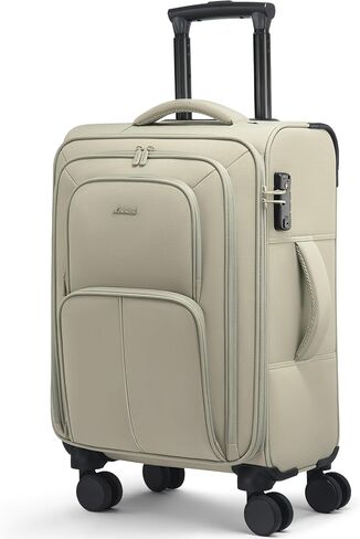 LoveVook Carry On Luggage 22x14x9 Airline Airline Airted ، 22 بوصة ، حقائب Softside مع عجلات الدوار ، حقيبة محمولة خفيفة الوزن مع TSA Lock للنساء ، أمتعة كبيرة لرحلة أعمال السفر in Saudi Arabia