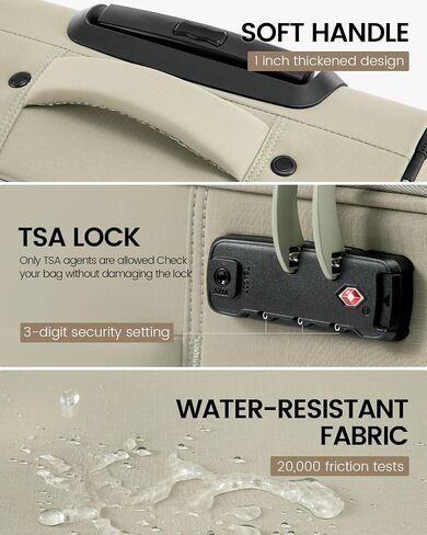 LoveVook Carry On Luggage 22x14x9 Airline Airline Airted ، 22 بوصة ، حقائب Softside مع عجلات الدوار ، حقيبة محمولة خفيفة الوزن مع TSA Lock للنساء ، أمتعة كبيرة لرحلة أعمال السفر in Saudi Arabia