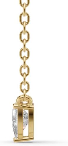 0.25-1 Carat Trillion Cut Lab Grown Diamond Solitaire Floating Pendant With 4 Prong Setting in 14K Gold| Color E-F| VS1-VS2 in Saudi Arabia
