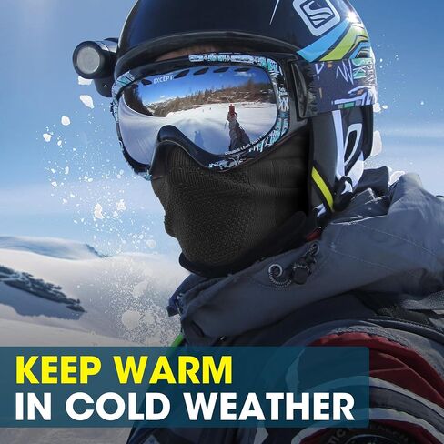Wtactful Winter Neck Warmer Gaiter (1 pack أو 2 pack) ، قناع الوجه للتنفس للتزلج ، الجليد ، الجري ، المشي لمسافات طويلة in Kuwait
