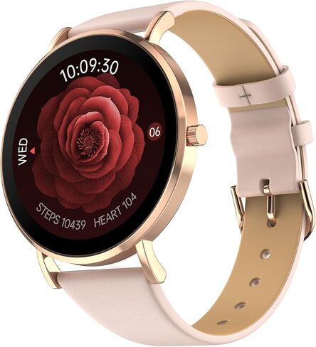 NoiseFit Diva 2 Fashion Smartwatch for Women – 36mm AMOLED Display, Sleek, Metallic Finish, Female Cycle Tracker, Sleep, AI Voice Assistant, 100+ Sports, Health, Fitness, 7-Day Battery (Rose Pink) in Saudi Arabia