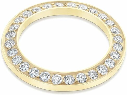Ewatchparts Ladies 2Ct Bead Set 18ky Natural Diamond Bezel متوافق مع Rolex Date ، Datejust 26mm in Saudi Arabia