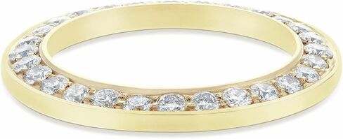 Ewatchparts Ladies 2Ct Bead Set 18ky Natural Diamond Bezel متوافق مع Rolex Date ، Datejust 26mm in Saudi Arabia