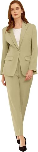 Womens Suit 2 Piece Slim Fit Outfits Suits Professional Blazer with Pants Dressy Casual Suiting Business Office Sets for Work in Saudi Arabia