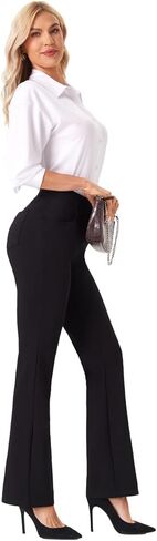 viehunt Womens Straight Leg Stretchy Dress Work Pants Business Office Casual Slacks with Pockets in Kuwait