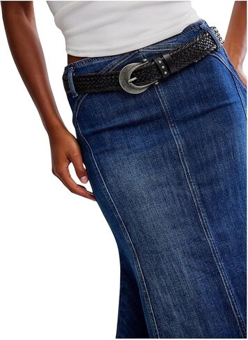 Free People Women's Zia Denim Skirt in Saudi Arabia