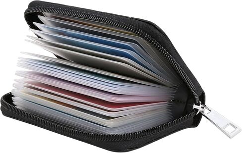 Easyoulife Leature Leather Card Card Szipper Wallet مع 26 فتحات بطاقة in Kuwait