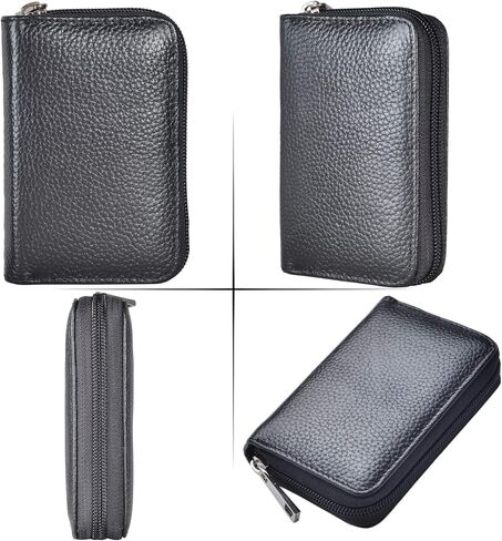 Easyoulife Leature Leather Card Card Szipper Wallet مع 26 فتحات بطاقة in Kuwait