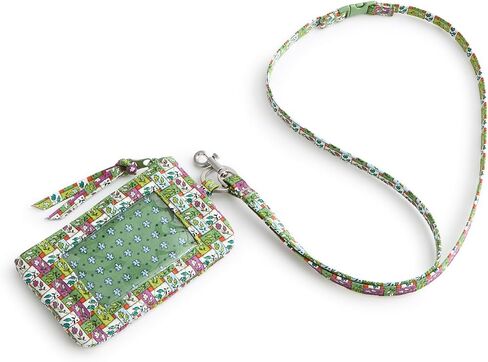 Vera Bradley Premium Cotton Zip Id Pouch W/Breakaway Lanyard in Saudi Arabia