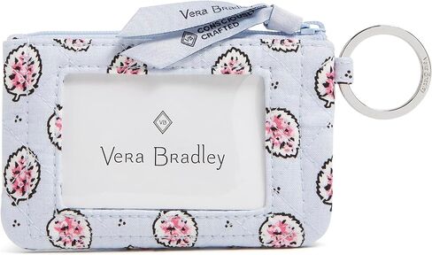 Vera Bradley Women's Cotton Zip ID Case Wallet in Saudi Arabia