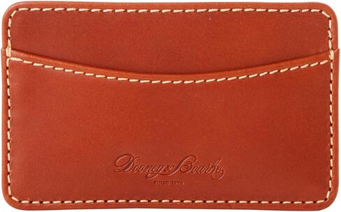 Dooney & Bourke Wallet, Pebble Grain Business Card Case Wallet - Brown in Saudi Arabia