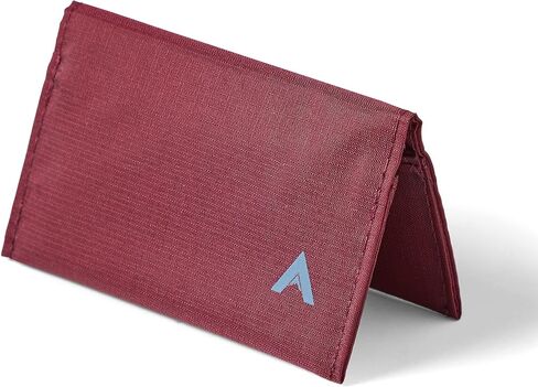 حامل بطاقة Allett ، Jet Black | نايلون ، bifold ، يحمل بطاقات عمل 2-12 ، رقيقة ، الحد الأدنى ، الجيب الأمامي | للرجال والنساء in Kuwait