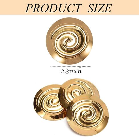 3PCS Greek Goddess Costume Brooch Women Golden Spiral Pins Halloween Dress up Accessories Princess Party Supplies in Saudi Arabia