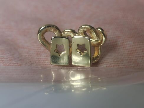 Gold Double Love Copper Micro-Inlaid Zircon Hip-Hop Braces Teeth Grills Tooth Decoration Personality Trend in Saudi Arabia