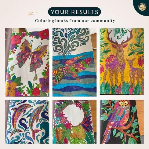 كتاب تلوين Mindmellow "أفكاري" للبالغين والمراهقين - كتاب تلوين لاسترخاء البالغين - اليقظة والسلام من خلال كتاب التلوين - تخفيف التوتر in Kuwait