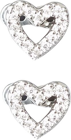 Dermal Top Heart-Shaped with Clear CZ and Titanium F136 Dermal Piercing Jewelry Base, 2 Pack in Saudi Arabia
