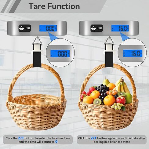 مقياس الأمتعة 2 حزمة Dr.Meter مقياس السفر الأساسيات الإضاءة الخلفية شاشة LCD عرض 110 رطل/50 كيلوجرام مقياس وزن الأمتعة المقياس المحمول مع الطلاء المطاطي ، مستشعر درجة الحرارة ، البطارية المشمولة in Kuwait