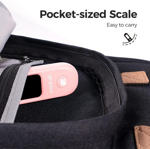 pack all 110 Lbs Luggage Scale, Digital Handheld Baggage Scale, Travel Suitcase Weight Scale with LCD Display, Battery Included, Black in Saudi Arabia