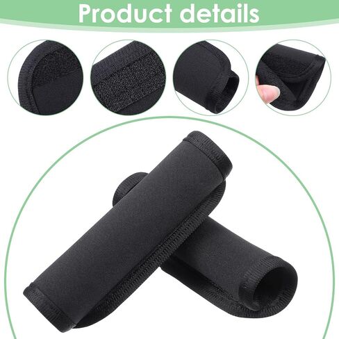 2 Pack Luggage Handles Wrap for Suitcases, Soft Travel Bag Handles Cover, Comfort Soft Luggage Handle Wraps for Suitcase, Padded Handle Grip, Suitcase Tags Identifiers for Travel Accessories in Saudi Arabia