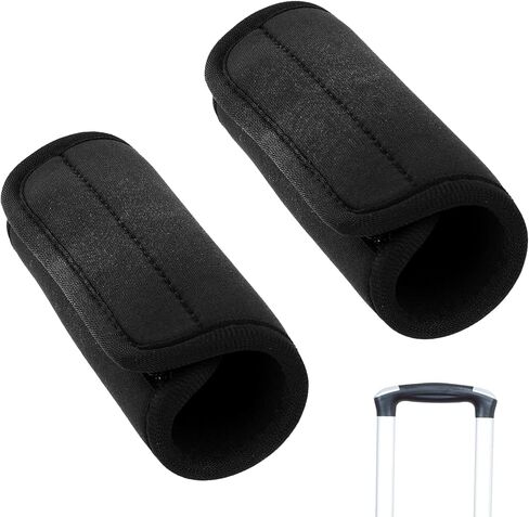 Luggage or Handbag Handle Wrap Set of 2 (Black) – Comfortable & Durable Luggage Handle Wraps for Suitcases & Bag in Saudi Arabia