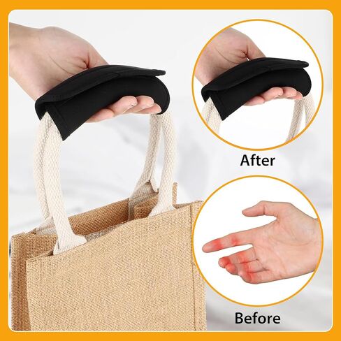 Luggage or Handbag Handle Wrap Set of 2 (Black) – Comfortable & Durable Luggage Handle Wraps for Suitcases & Bag in Saudi Arabia