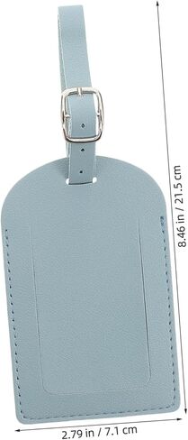PartyKindom 2pcs PU Leather Passport Holder with Luggage Tag Stylish Travel Wallet and Name Tag Set for Easy Identification Suitable for Suitcases and Travel Bags in Saudi Arabia