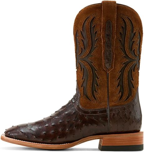 ARIAT Men's Drifter Exotic Ostrich Western Boot Broad Square Toe Brown 9.5 EE US in Saudi Arabia