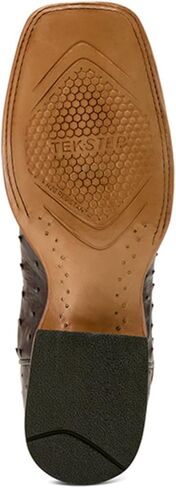 ARIAT Men's Drifter Exotic Ostrich Western Boot Broad Square Toe Brown 9.5 EE US in Saudi Arabia
