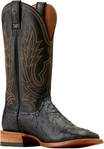ARIAT MEN'S Showboat Exotic Gostrich Western Boot Square Toe - 10047084 8 EE US in Saudi Arabia