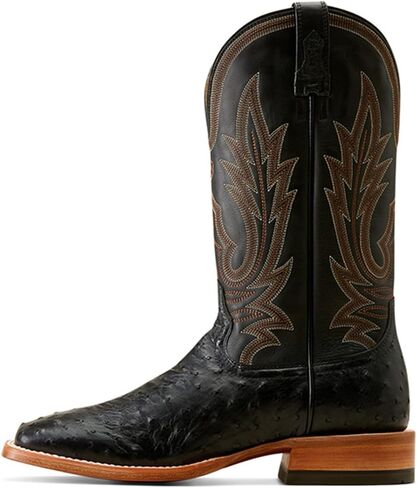 ARIAT MEN'S Showboat Exotic Gostrich Western Boot Square Toe - 10047084 8 EE US in Saudi Arabia