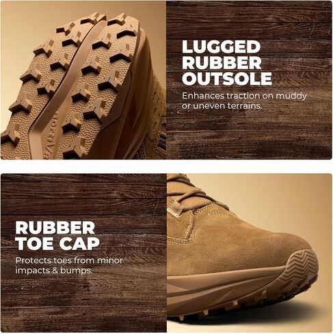 Nortiv 8 Men's Wide Toe Box Work Military Tactical Boots Barefor in Saudi Arabia
