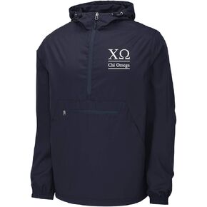Chi Omega Windbreaker - Anorak Pullover Jacket - Quarter Zip in Saudi Arabia