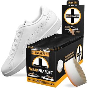 SneakERASERS Instant Sneaker Cleaner Sponge, Effective Shoe Cleaning for White Sneakers, Tennis Shoes - in Saudi Arabia