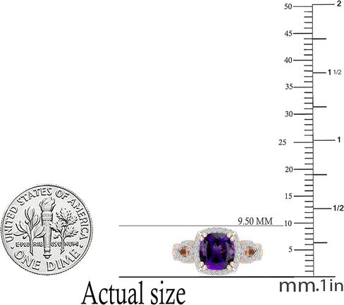 Dazzlingrock Collection 7mm Cushion Gemstone & Round White Diamond Halo Split Shank Engagement Ring, Available in Various Gemstones & Metal in 10K/14K/18K Solid Gold & 925 Sterling Silver in Saudi Arabia