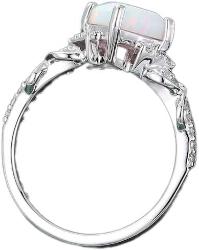 الأميرة قطع الخطوبة خاتم الخطوبة الأبيض الذهب moissanite خاتم لذيذ دايموند الزفاف حلقة الوعد in Saudi Arabia