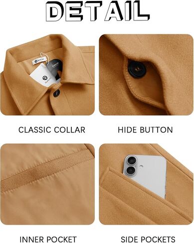 Runcati Mens Long Trench Coat Single Single Breaded Frailted Overcat in Saudi Arabia