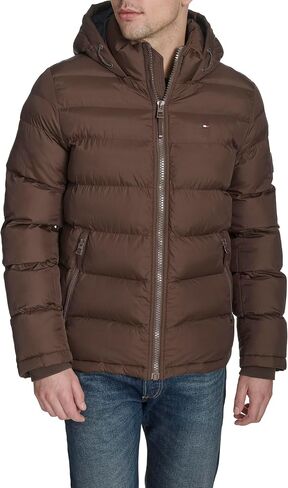 Tommy Hilfiger Men's Hooded Puffer Jacket (Standard and Big & Tall) in Saudi Arabia