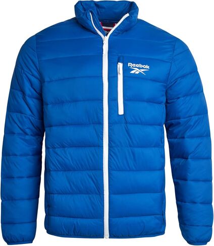 Reebok Mens Winter Jacket - Windproof Water Resistant Quilted Winter Coat - Lightweight Insulated Puffer Jacket for Men in Saudi Arabia