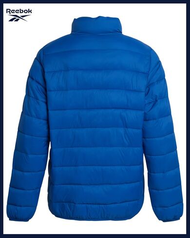 Reebok Mens Winter Jacket - Windproof Water Resistant Quilted Winter Coat - Lightweight Insulated Puffer Jacket for Men in Saudi Arabia