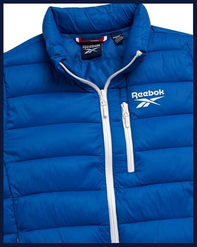 Reebok Mens Winter Jacket - Windproof Water Resistant Quilted Winter Coat - Lightweight Insulated Puffer Jacket for Men in Saudi Arabia