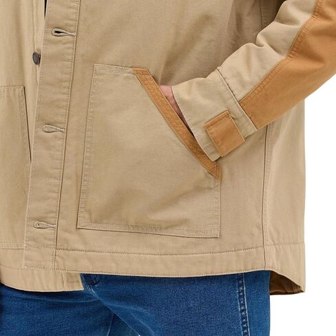 Wrangler Men's Chipmunk Mixed Canvas Chore Coat in Saudi Arabia