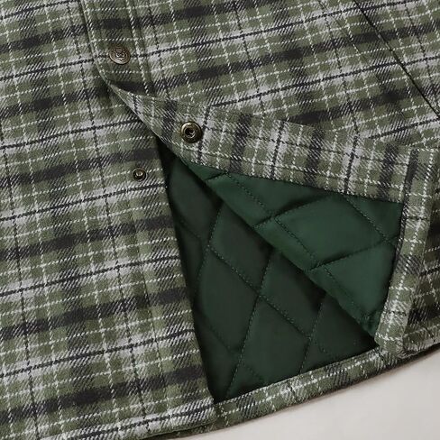 Dubinik® Mens Shacket سترة خفيفة الوزن دافئ دافئ القمصان الفانيلة القميص للرجال طويلة الأكمام المفاجئة منقوشة in Kuwait
