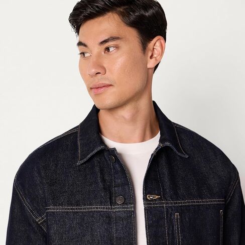 Amazon Essentials Men's Men's Rigid Denim Stacket-Fit Forfity Stack in Kuwait