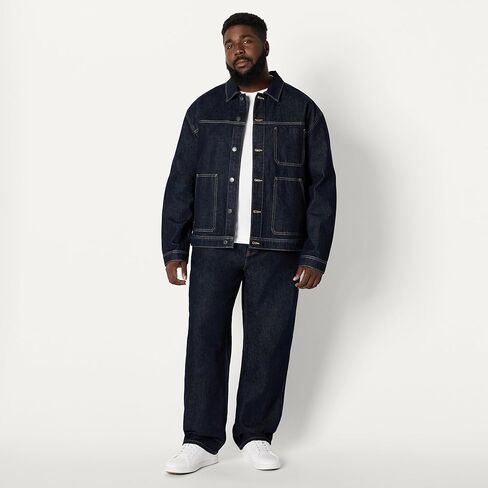 Amazon Essentials Men's Men's Rigid Denim Stacket-Fit Forfity Stack in Kuwait