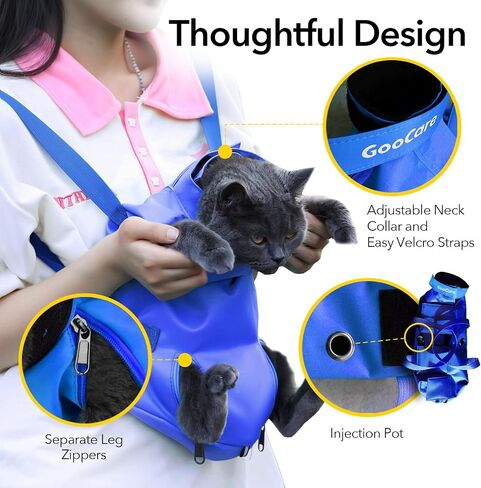 حقيبة GooCare Grooming لتقييد حيوانك الأليف أثناء العناية بالمخلب، وتقليم الأظافر، والعناية المضادة للخدش، والفحوصات الطبية، حقيبة تقييد بطول 43.18 سم × عرض 25.4 سم، مناسبة بوزن 6-12 رطل (صغير ومتوسط) in Saudi Arabia