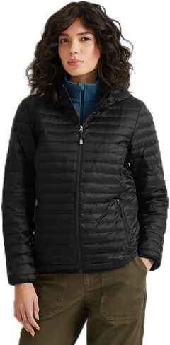 Eddie Bauer Women's Microlight Hooded Down Jacket in Saudi Arabia
