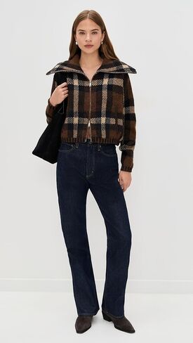 [BLANKNYC] Womens Prep Academy Plaid Sweater Jacket in Saudi Arabia
